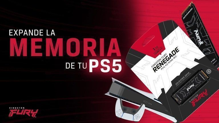 Expande el almacenamiento de su PS5™ con Kingston